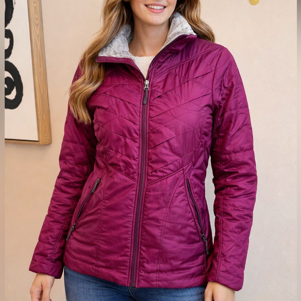 Columbia Omni-Heat Women’s Insulated Jacket – Berry Pink Winter Coat